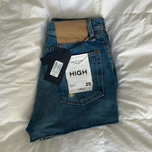 NWT Rag and Bone Maya High Rise Denim Shorts